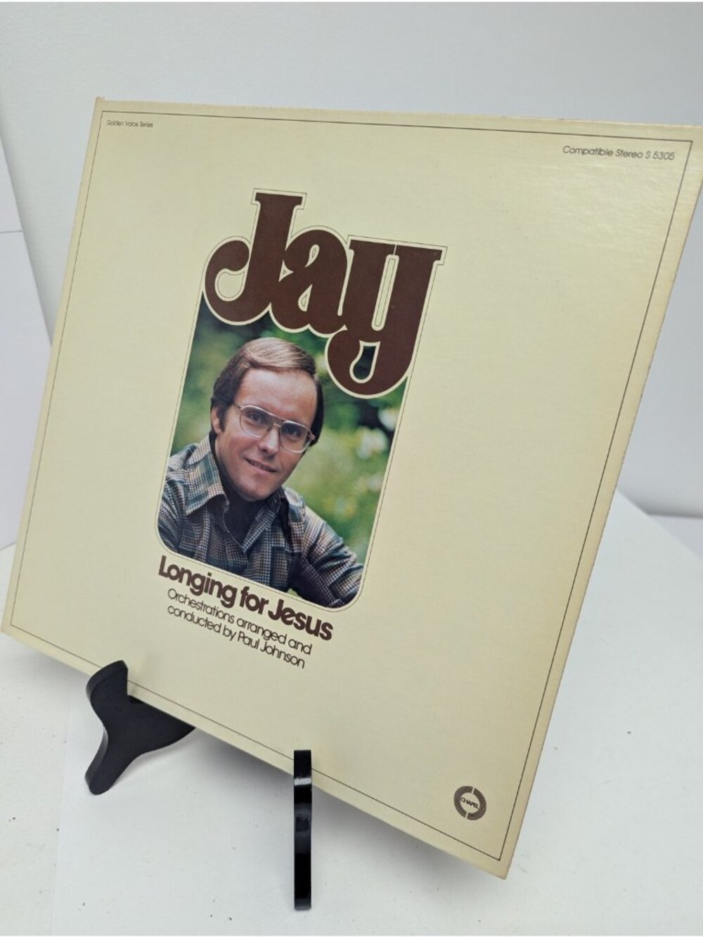 Jay - Longing For Jesus S-5305 Jay Baldwin Chapel Records Vinyl Golden Voice